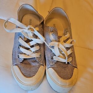 Striped Old Navy Sneakers Size 7